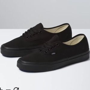 Authentic black vans